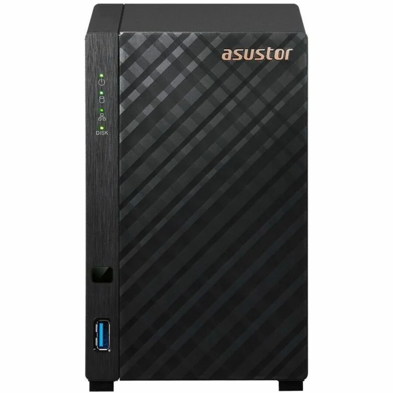 Asustor Drivestor 2 Lite AS1102TL, boîtier NAS 2 baies pour stockage réseau, 1.7 GHz Quad Core, port 1 GbE, 1 Go de RAM DDR4, stockage en réseau pour le stockage en cloud (sans disque) AS1102TL