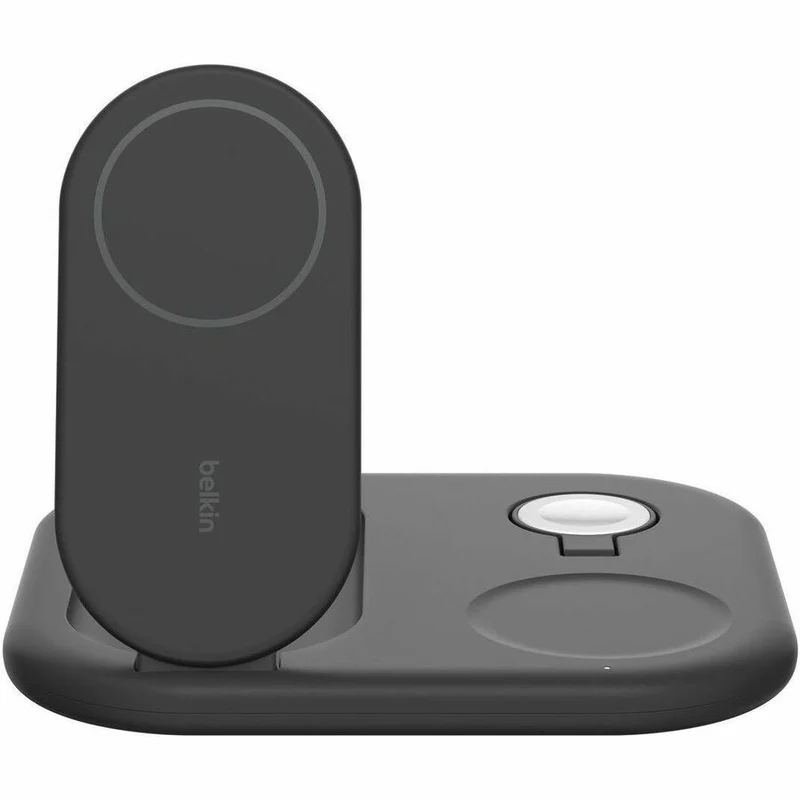 Chargeur sans fil pliable magnétique 3-en-1 Belkin BoostCharge avec Qi2 15 W WIZ029TTBK