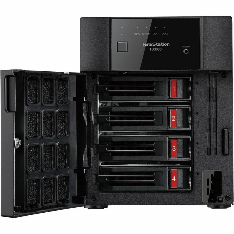 BUFFALO TeraStation 3430DN NAS de bureau à 2 baies partiellement rempli 4 To (2 x 2 To) Disque dur inclus 2.5 GBE iSCSI Conforme TAA TS3430DN0402