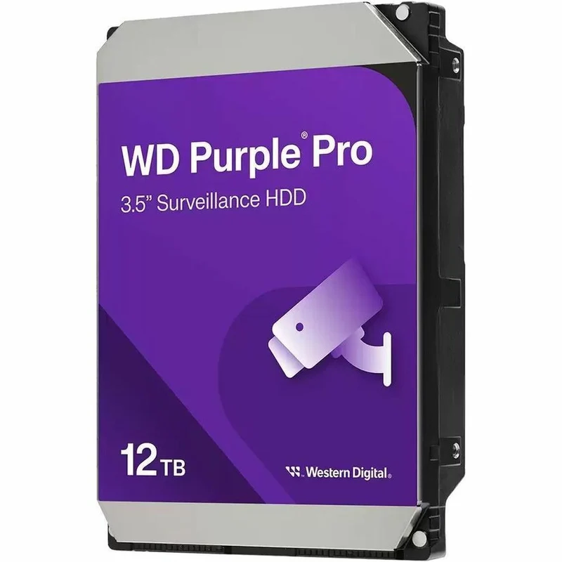 Disque dur WD Purple Pro WD122PURP 12 To - 3.5" interne - SATA (SATA/600) - Méthode d'enregistrement magnétique conventionnel (CMR) WD122PURP