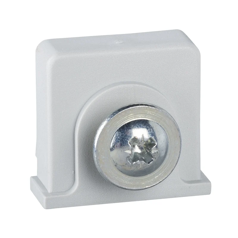 Plastic Nut And Self Taping Screw Placed In The Notches Of PLM For DIN Rail