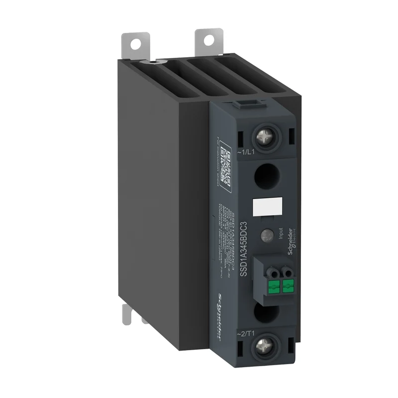 DIN Rail Mount, Harmony Solid State Relays, 60A, ZeroVoltage Switching, Contactor Configuration Spring Input, Input 4 To 32V DC, Output 48 To 600V AC