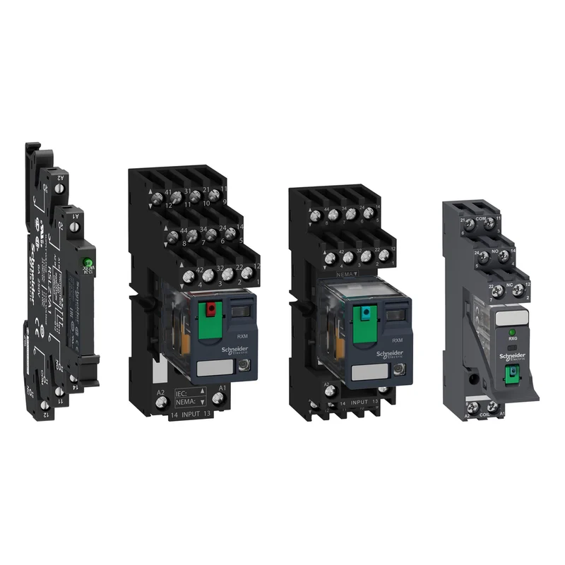 Miniature, Harmony Electromechanical Relays, 12A, 2CO, With LED, With Lockable Test Button, Separate Terminals Socket, 24V AC