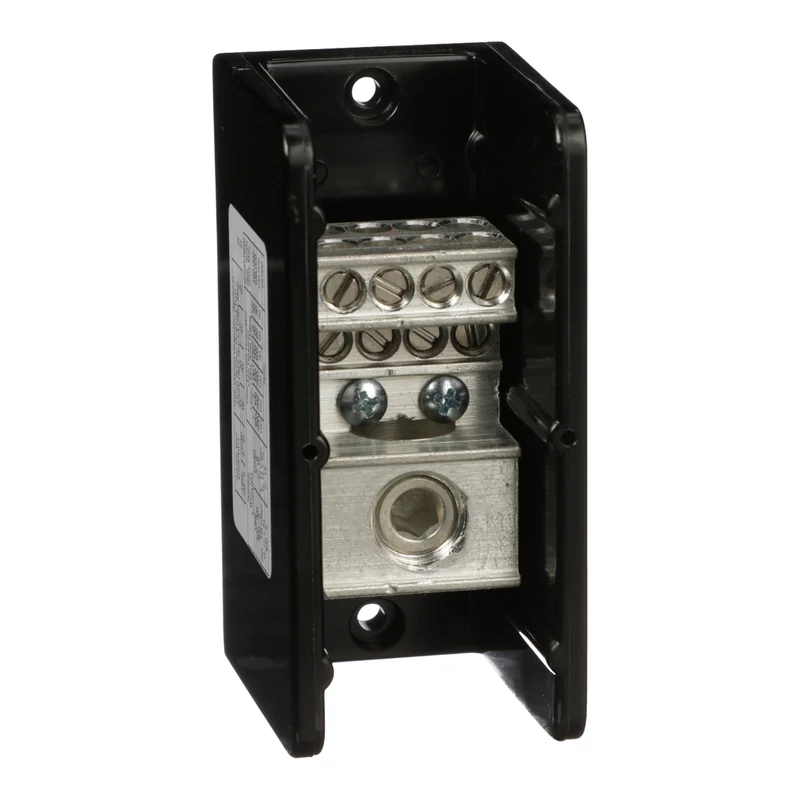 Power Distribution Block, Linergy, 1 Pole, 1 Line, 8 Load, 335A Cu, 270A Al, 600V