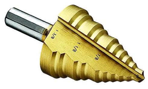STEP DRILL BIT 1/4" - 1-3/8"