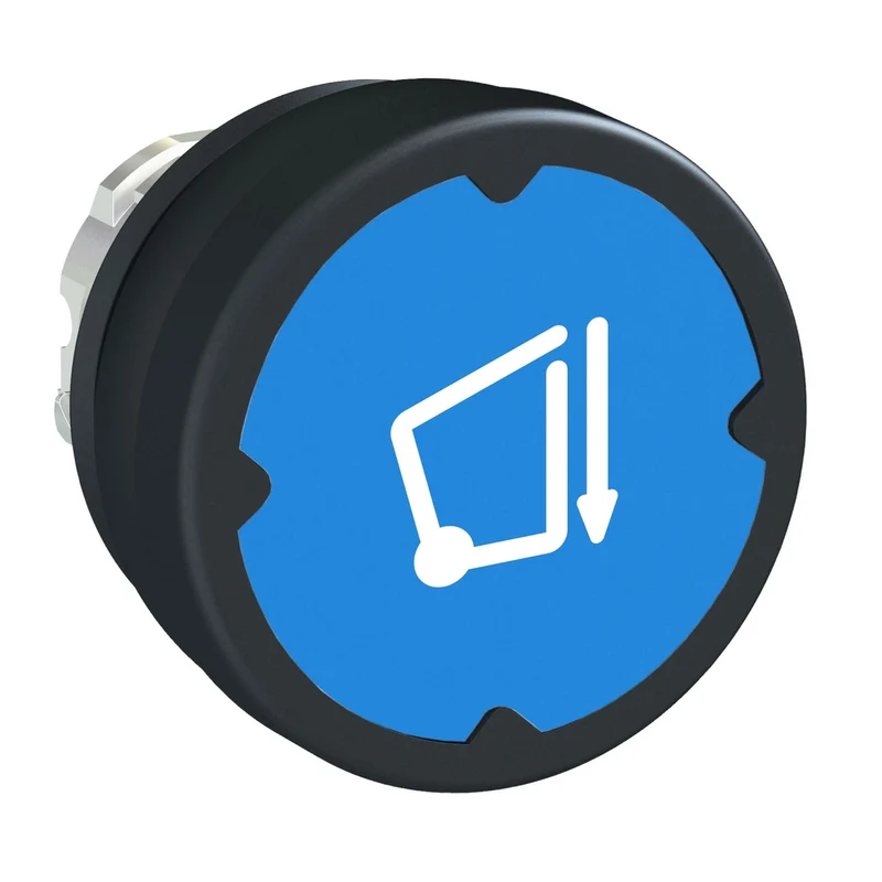 Head For Push Button, Harmony XB4, Pushbutton Harsh Environment, Dark Blue, With Marking