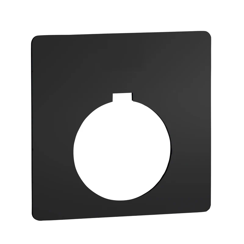 Harmony 9001K, Harmony 9001SK, Blank Legend, 30mm, Plastic, Black With White Letters, 63,5mm Square