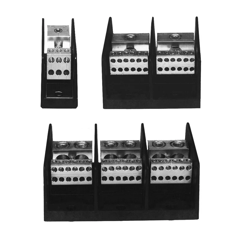BLOCK POWER DISTRIBUTION 2/0-14 COPPER/ALUMINUM WIRE 3P
