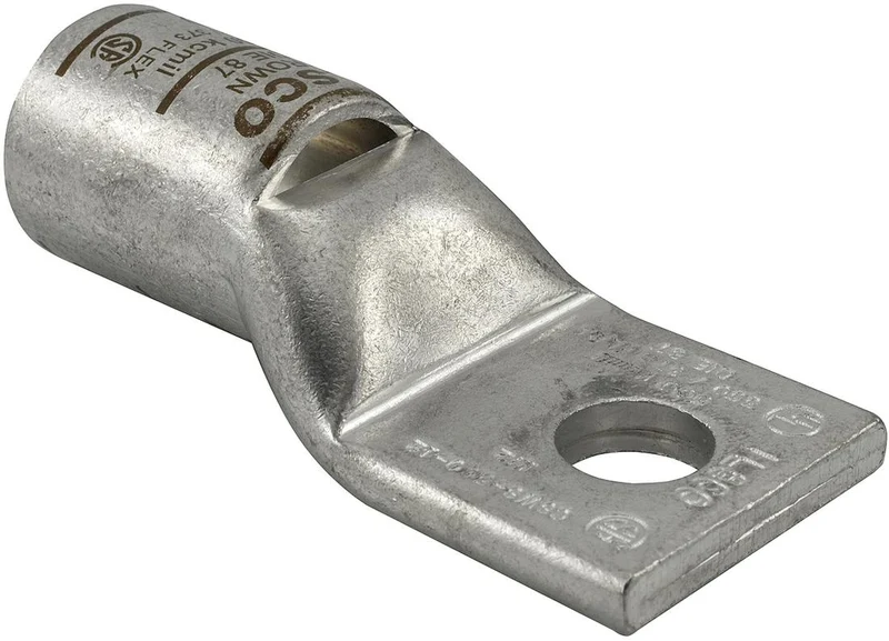 LUG COMPRESSION #3/0 COPPER WIRE 3/8" HOLE ORANGE