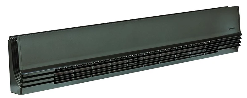 High-end baseboard heater 2500/1875W 240/208V metallic charcoal, 2644mm