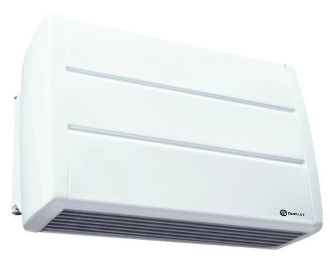 Compact wall fan heater 1500/1125W or 750/563W 240/208V white