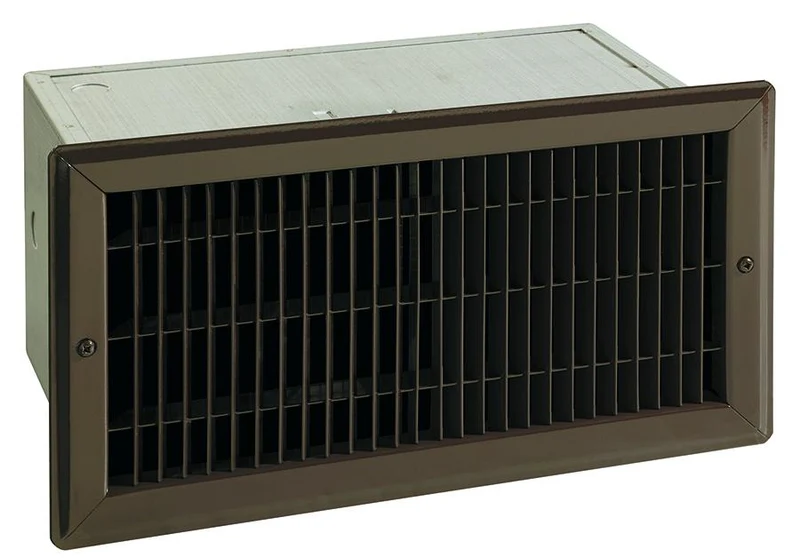 Floor insert fan heater 1500/1125W 240/208V bronze