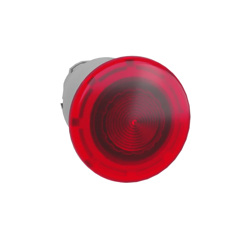 HEAD OPERATING 40MM ILLUM. MUSHROOM BUTTON PUSH-PULL RED