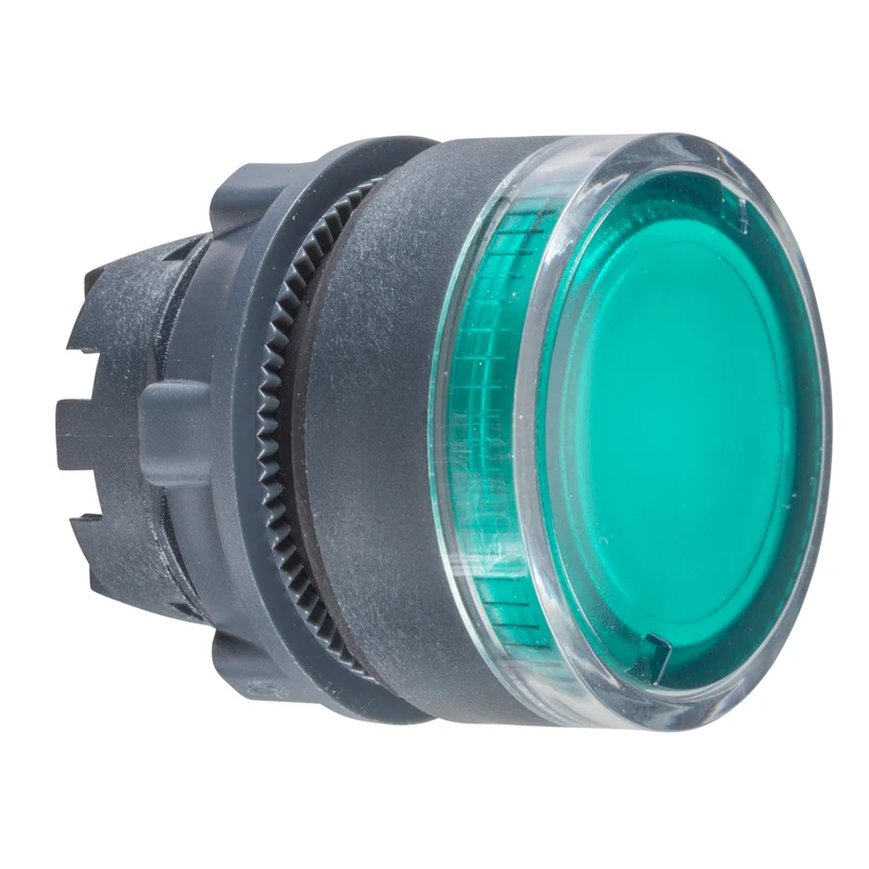 HEAD OPERATING FOR 22MM ILLUM. PUSHBUTTON FLUSH GREEN