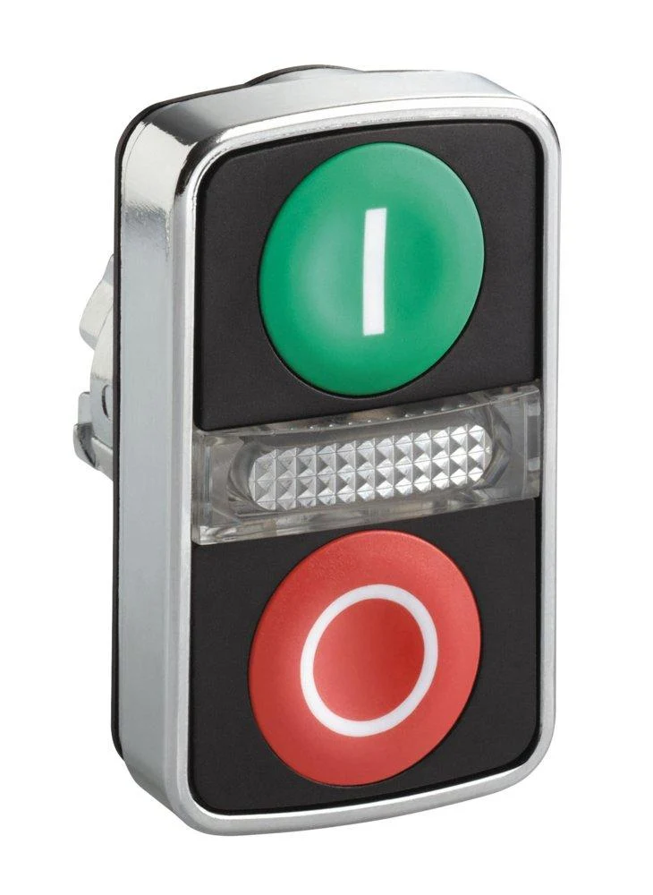 HEAD OPERATING FOR ILLUM. PUSHBUTTON I & O FLUSH GRN/RED