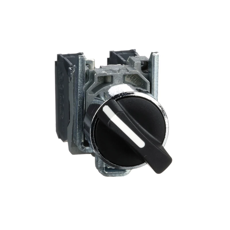SWITCH SELECTOR 2-POS MAINTAINED 22MM 1-NO 1-NC BLACK