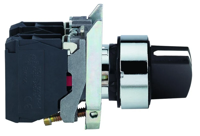 SWITCH SELECTOR 3-POS MAINTAINED 22MM 2-NO CONT BLACK