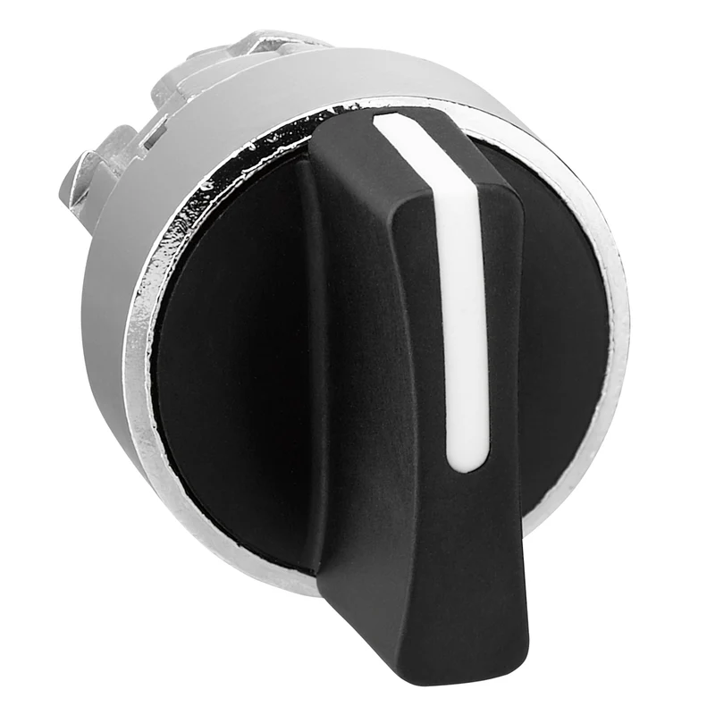HEAD OPERATING 3-POS 22MM MOMENTARY RIGHT TO CENTER BLACK