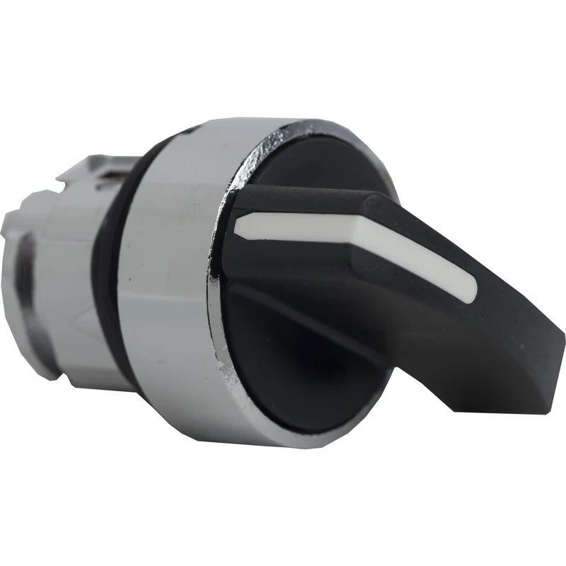 HEAD OPERATING 2-POS 22MM SEL SWITCH MAINTAINED BLACK