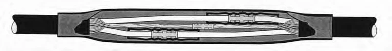 LUG COMPRESSION SPLICE KIT DIRECT BURIAL 2X#2 1X#4 CU/AL