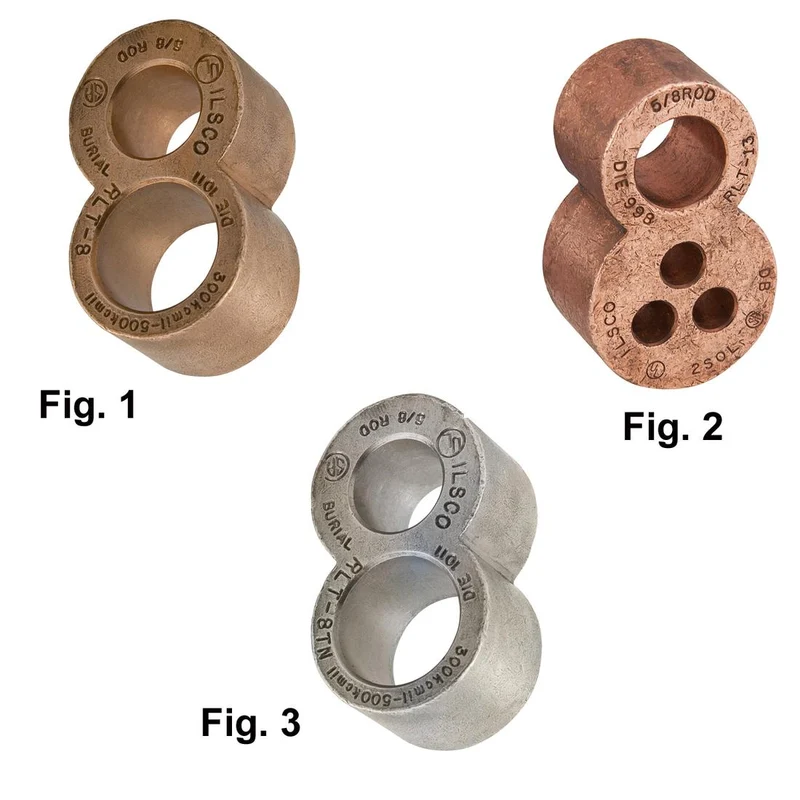 CONNECTOR C COMPRESSION #4/0-250MCM WIRE 3/4" GROUND ROD