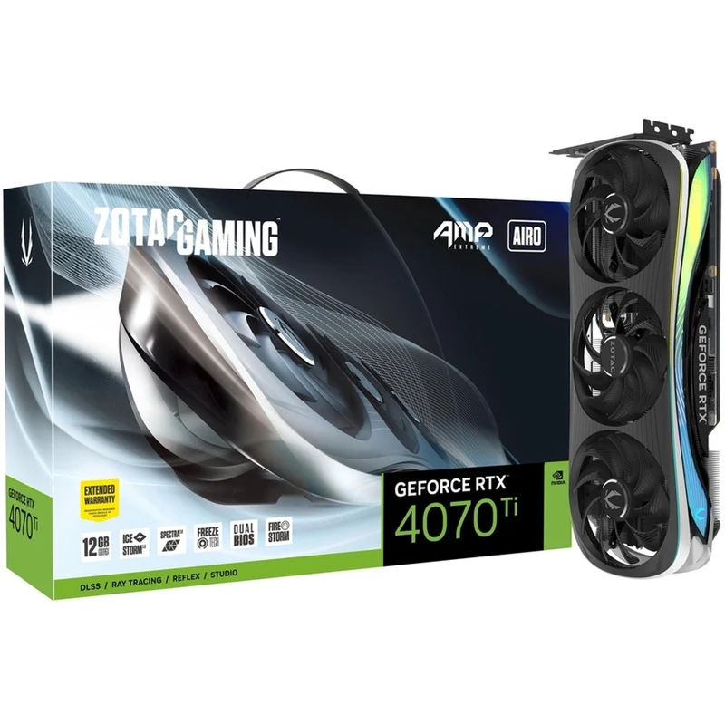 Carte graphique Zotac NVIDIA GeForce RTX 4070 Ti - 12 Go GDDR6X ZT-D40710B-10P