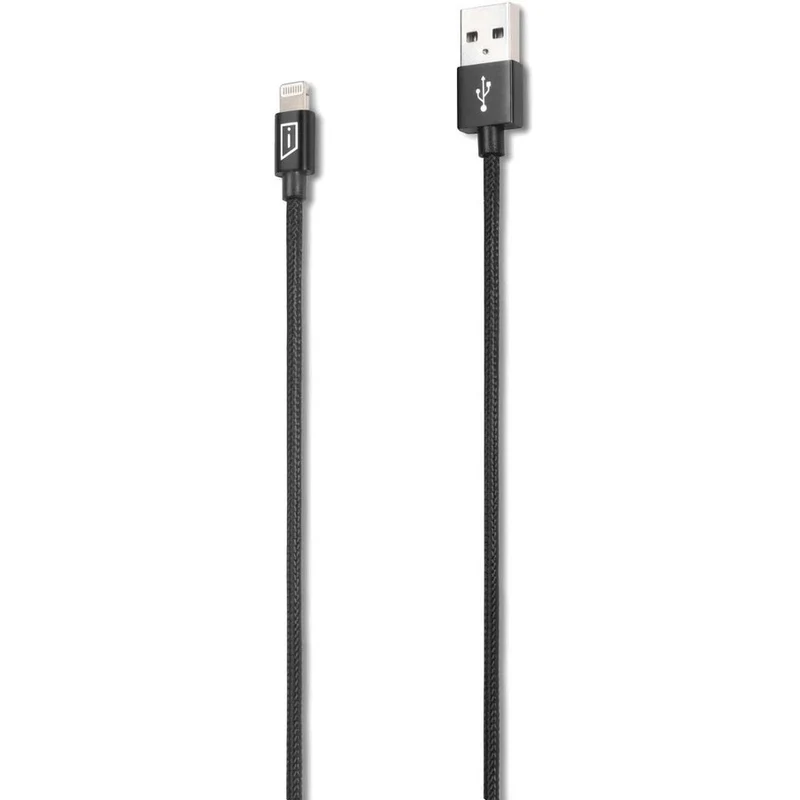 Câble tressé iStore Lightning Charge 4 pieds (1.2 m) (noir) ACC99410CAI