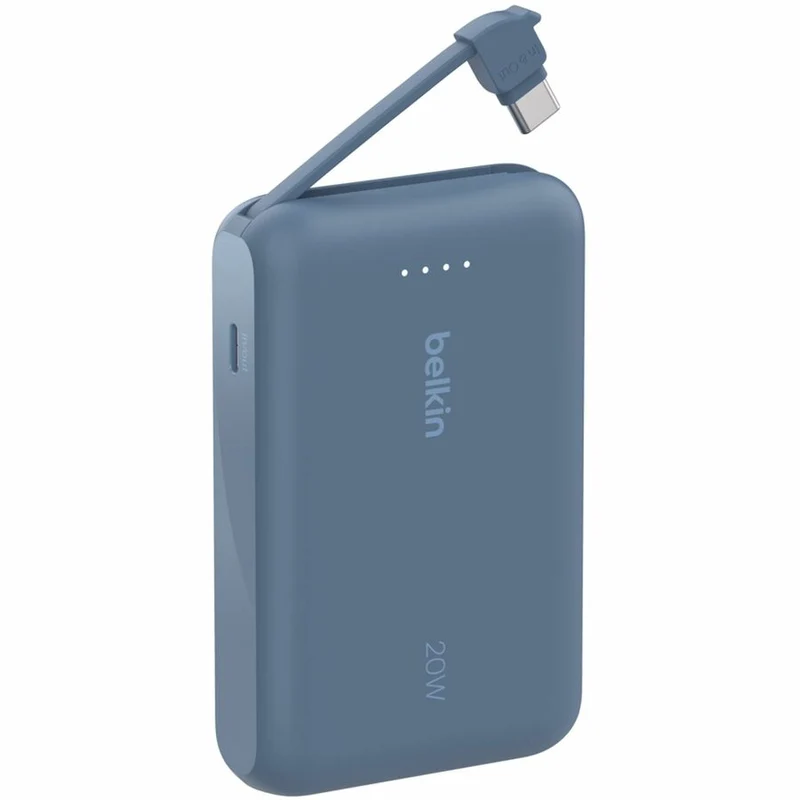 Batterie externe Belkin BoostCharge 10K avec câble intégré BPB021fqBL