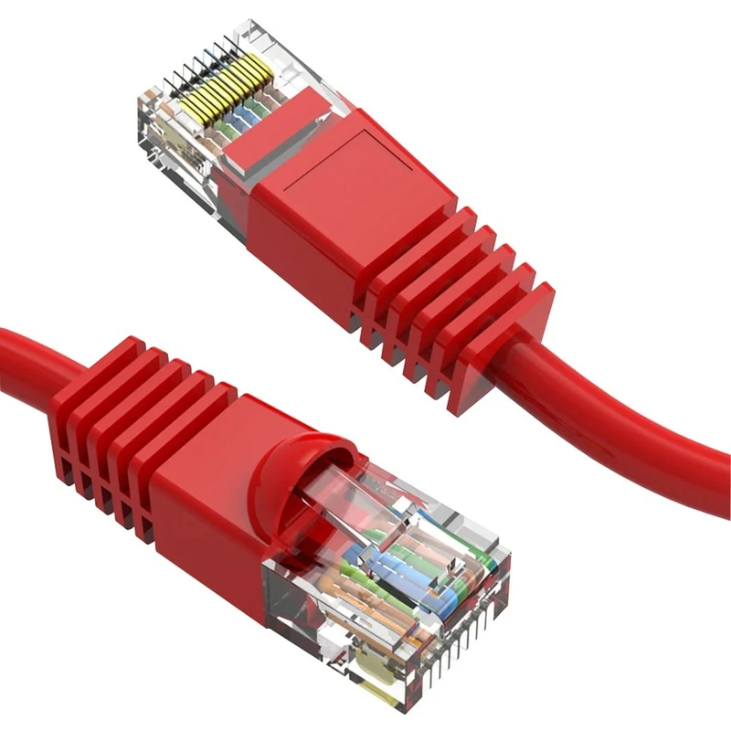 Câble de raccordement Axiom 6FT CAT6 UTP 550 MHz avec gaine moulée anti-accroc (rouge) C6MB-R6-AX