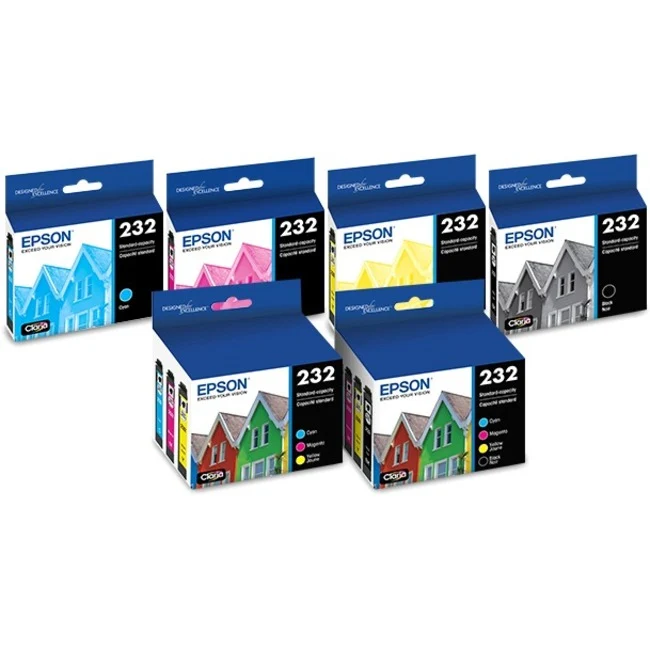 Cartouche d'encre à jet d'encre d'origine Epson - Pack combiné - Pack couleur T232520-S