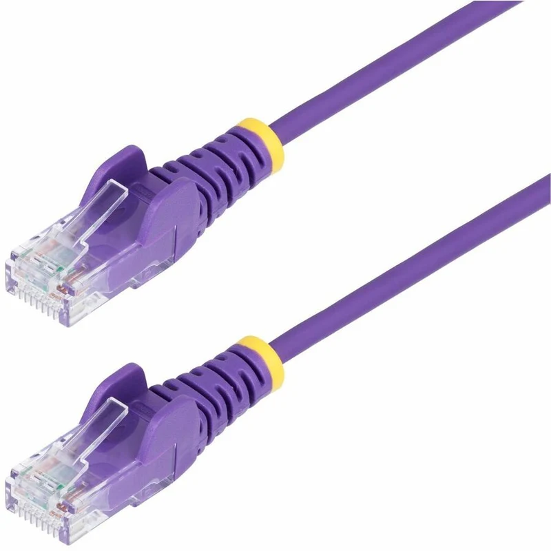 StarTech.com Câble Ethernet CAT25 fin violet de 6 m, RJ45 fin sans accroc, UTP, LSZH, cuivre nu 28 AWG, cordon de raccordement réseau fin, testé Fluke N6PAT25PLS