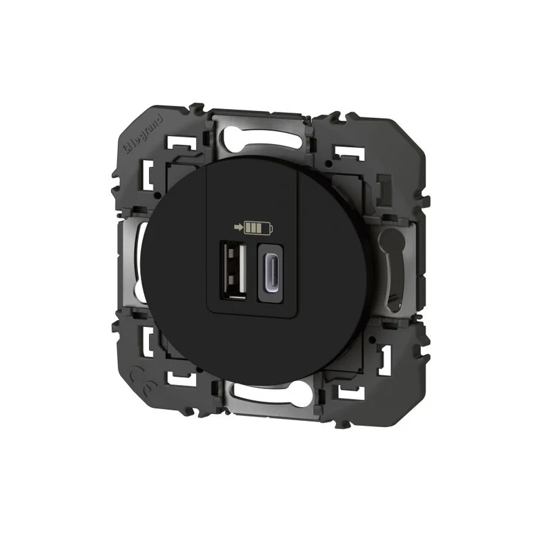 Double prise USB-A+C 3A 15W Dooxie - Legrand