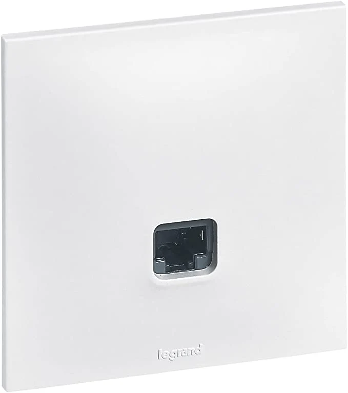 Prise RJ45 CAT 6 complet - Neptune - blanc - Legrand