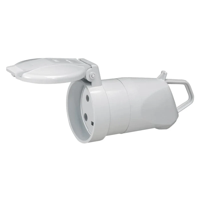 Fiche + clapet de protection 2P+T 20A 400V - Plexo - Legrand