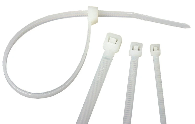 Lot de 25 colliers de câblage - 280x3,5mm - Blanc - Zenitech