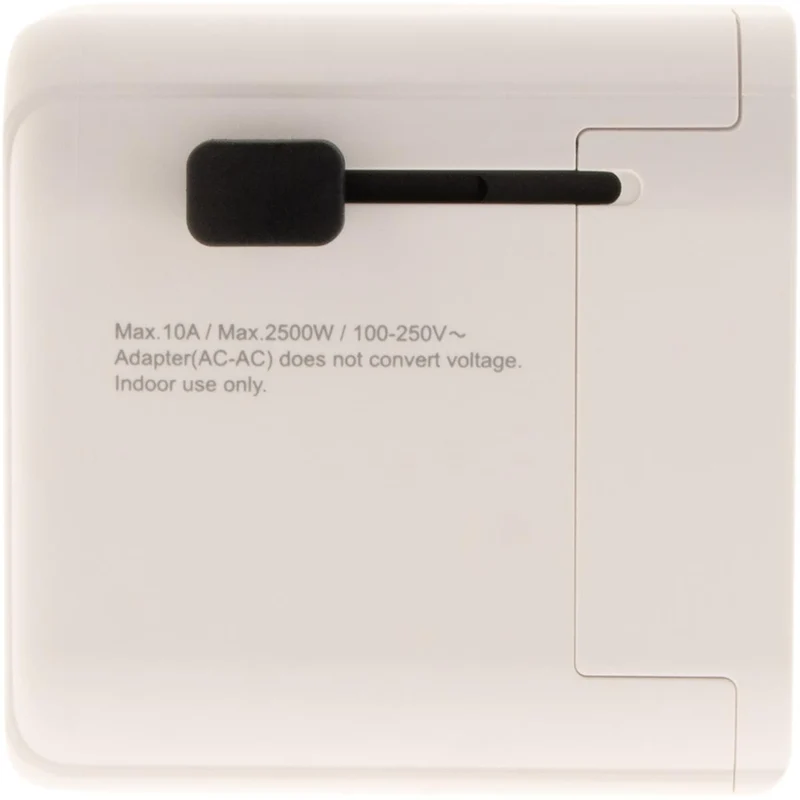 Adaptateur universel de voyage 150 pays 2xUSB + fusibles de protection - Watt and Co