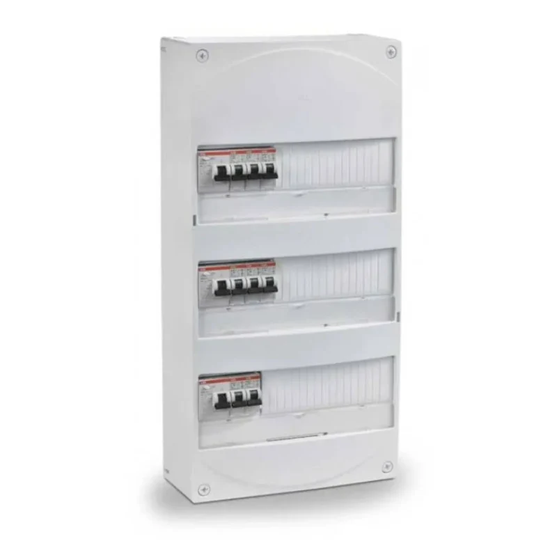 Coffret électrique prééquipé 3 rangées, 39 modules - idéal T2 - ABB