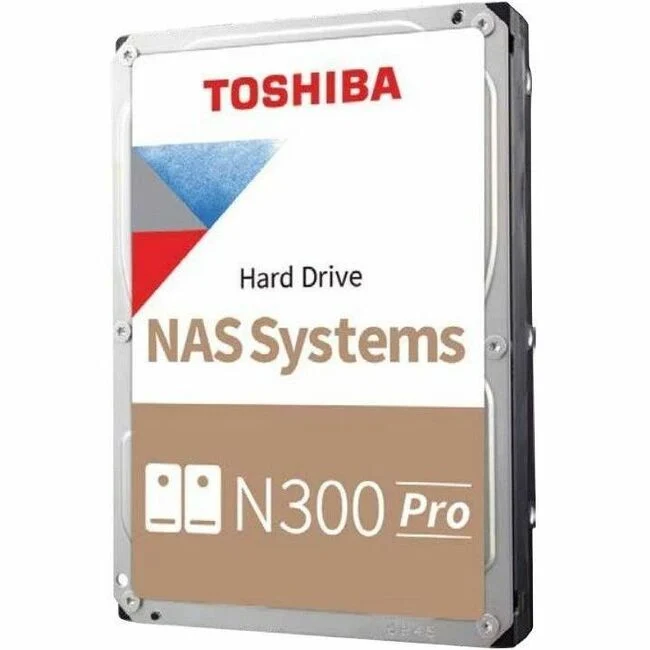 Disque dur Toshiba N300 Pro HDWG51GXZSTB 16 To - 3.5" interne - SATA (SATA/600) - Méthode d'enregistrement magnétique conventionnel (CMR) HDWG51GXZSTB