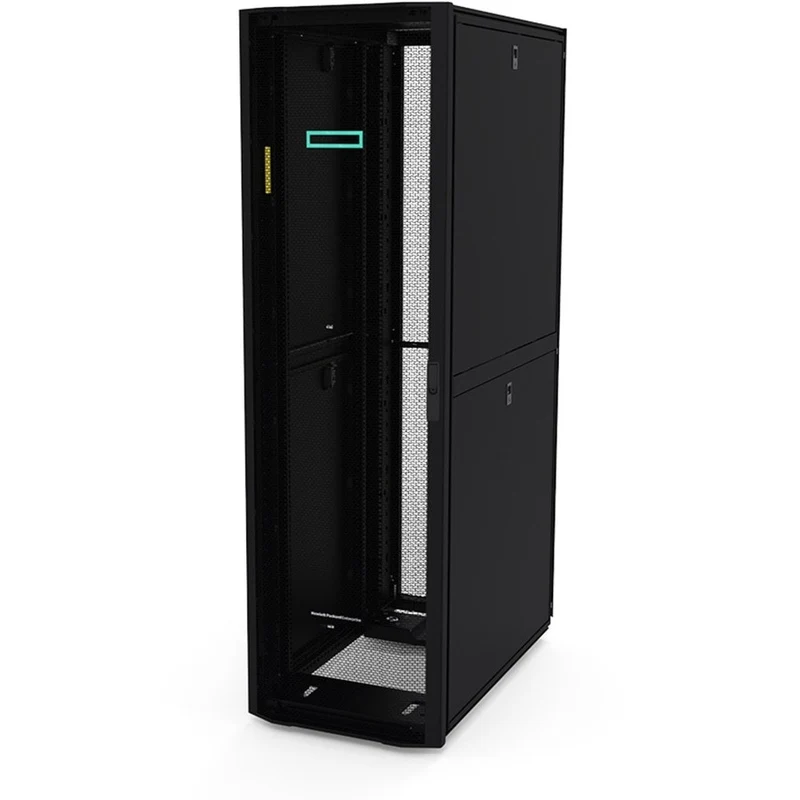 Rack à palettes HPE 42U 800 mm x 1200 2 mm G9 avec panneaux latéraux et compartimentage P15KXNUMXA