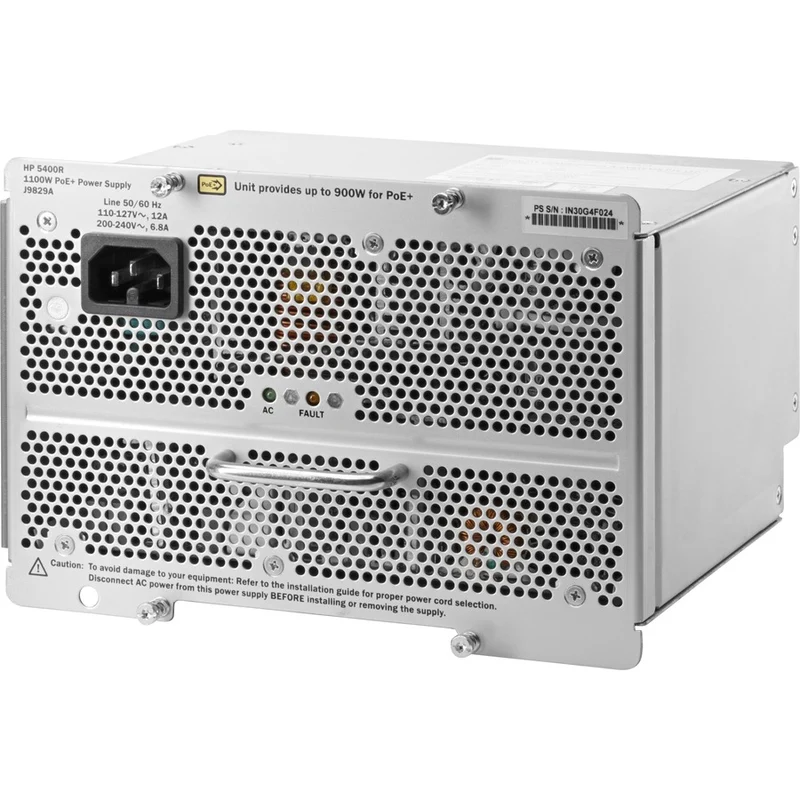 Alimentation HPE 5400R 1100 2 W PoE+ zl9829 JXNUMXA#ABA