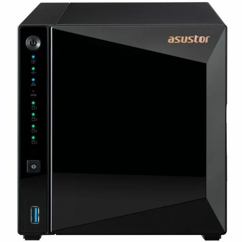Asustor Drivestor 4 Pro Gen2 AS3304T v2, NAS 4 baies, 1.7 GHz Quad-Core, port 2.5 GbE, 2 Go de RAM DDR4, petit serveur multimédia domestique, stockage en réseau (sans disque) AS3304T V2