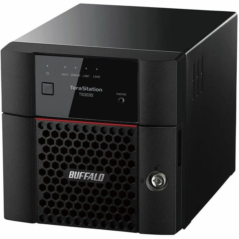 NAS de bureau BUFFALO TeraStation 3230DN à 2 baies, disque dur 4 To (2 x 2 To) inclus, iSCSI 2.5 GBE, conforme TAA TS3230DN0402