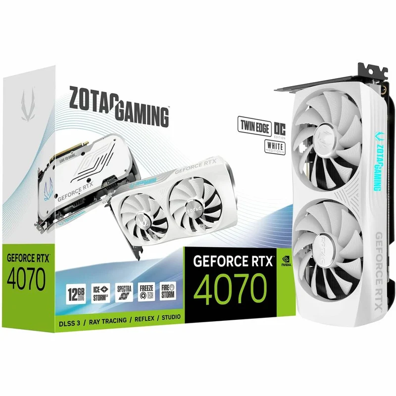 Carte graphique Zotac NVIDIA GeForce RTX 4070 - 12 Go GDDR6 ZT-D40740Q-10M