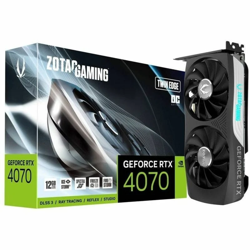 Carte graphique Zotac NVIDIA GeForce RTX 4070 - 12 Go GDDR6 ZT-D40740H-10M