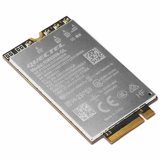 Module WWAN Lenovo Quectel RM520N-GL 5G M.2 pour X1 Carbon Gen 12/T14 Gen 5 4XC1Q24434
