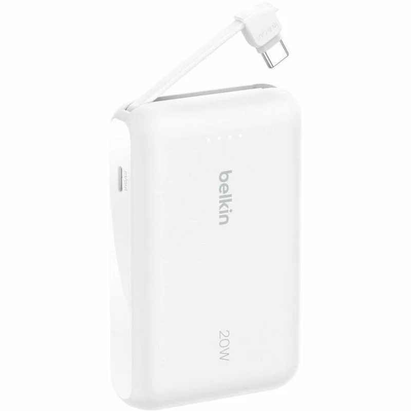 Batterie externe Belkin BoostCharge 10K avec câble intégré BPB021fqWH