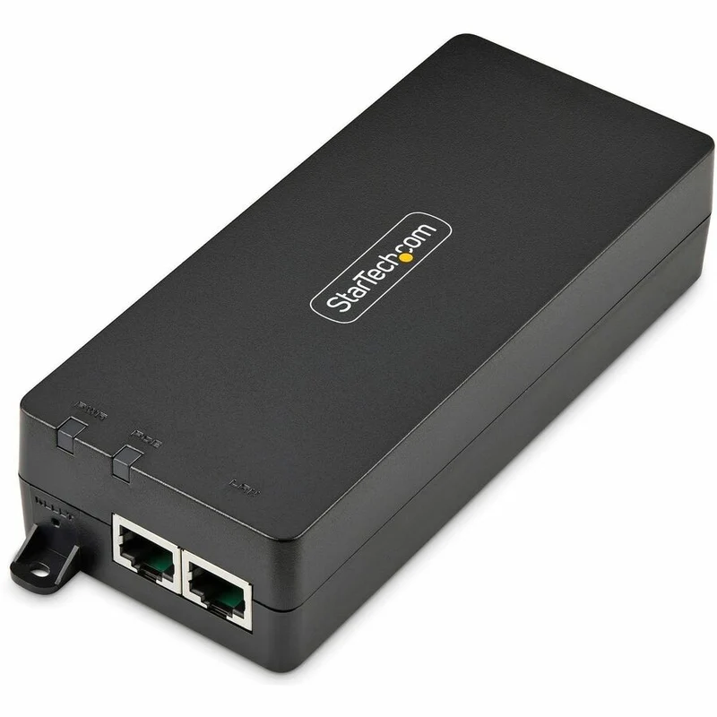 StarTech.com Injecteur PoE++ Gigabit 1 Gbit/s à 10 port, 90 W, Ethernet 2.5/5/10G/10/100/1000M, PoE++ (802.3af/at/bt), montage mural, non géré AF41XC-POE-INJECTOR