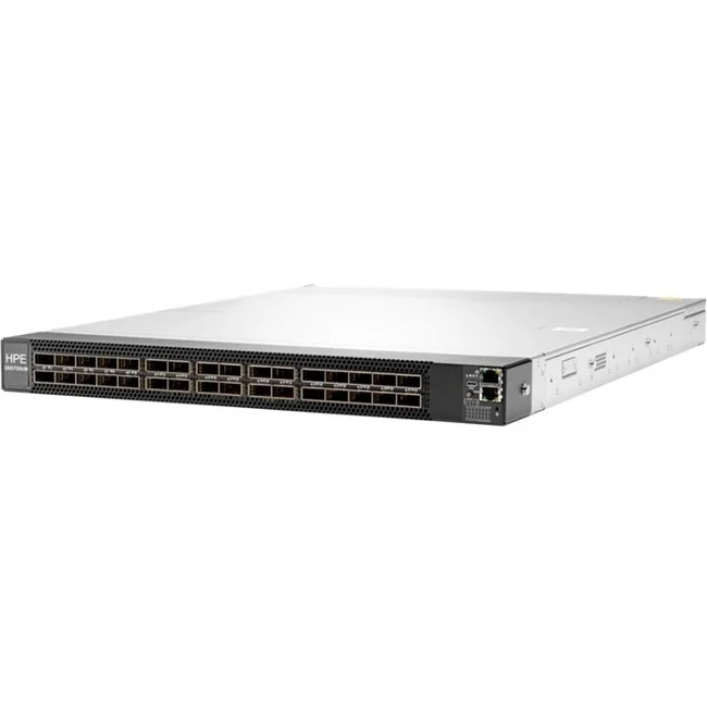 Commutateur de flux d'air HPE SN3700CM 100GBE 32QSFP28 avec alimentation vers connecteur R3B14A