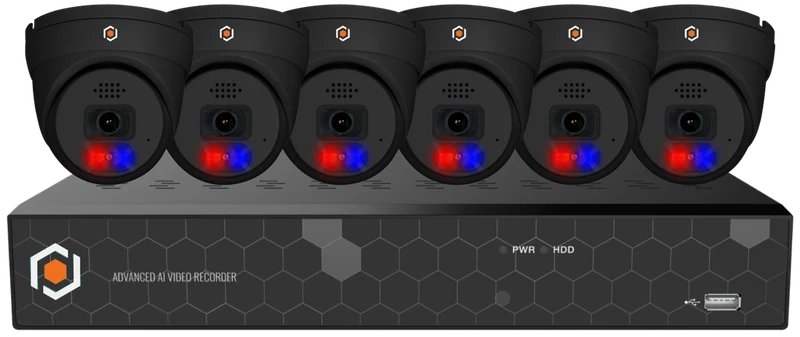Network Surveillance Kit 8 Ports 4 MP NDAA XKIT6OVIP4MP-AI-E-B-2T