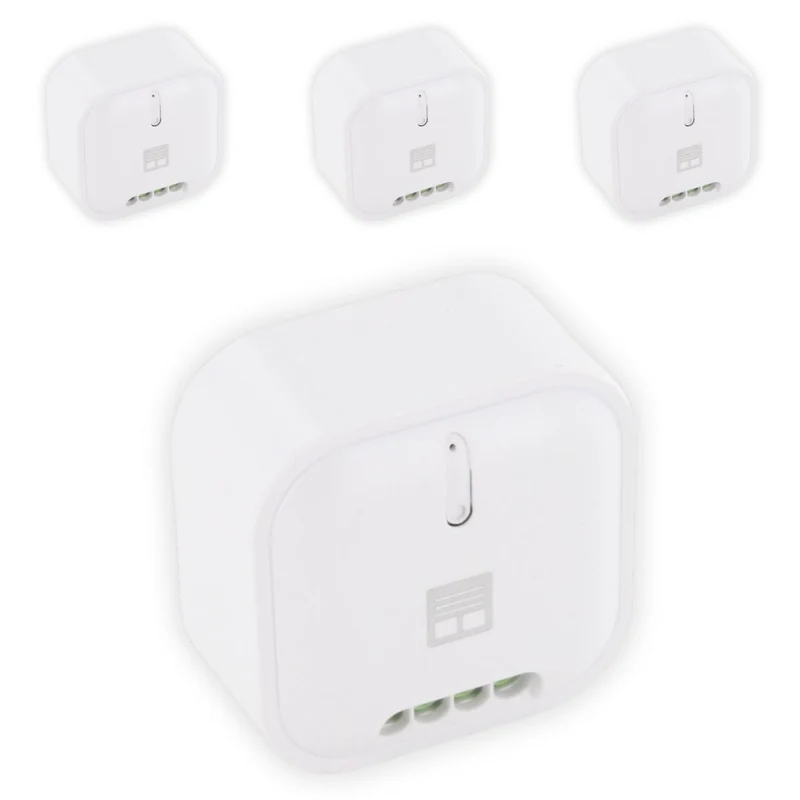 Lot de 4 modules sans fil volet roulant - 500W - portée 50m - Blanc - Chacon